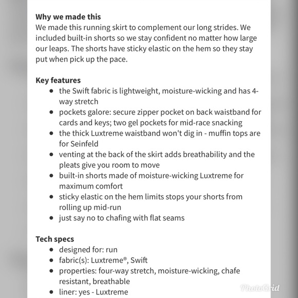 Lululemon Pace Setter Skirt Skort Flash Jacquard - Picture 8 of 8